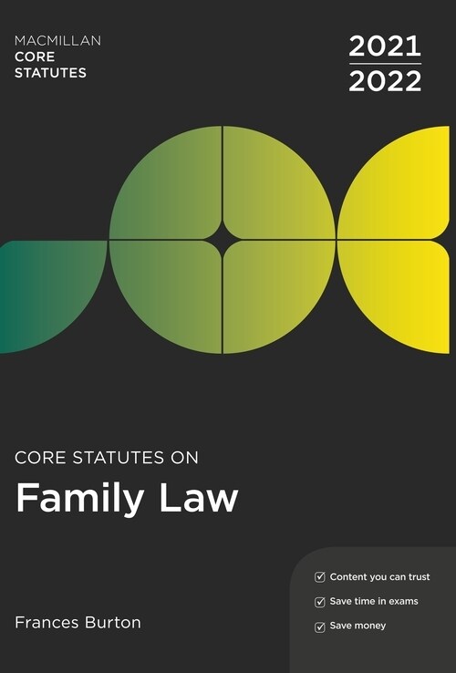 Core Statutes on Family Law 2021-22 (Paperback, 6 ed)