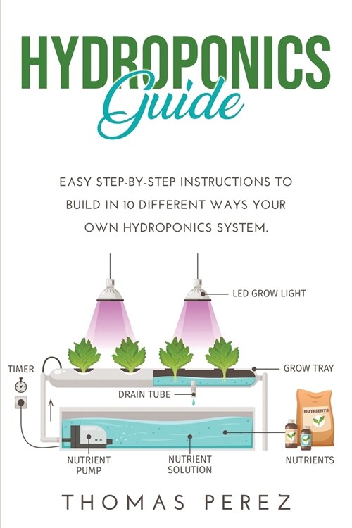 Hydroponics Guide: Easy Step-by-Step Instructions to Build in 10 Different Ways Your Own Hydroponics System. (Paperback)