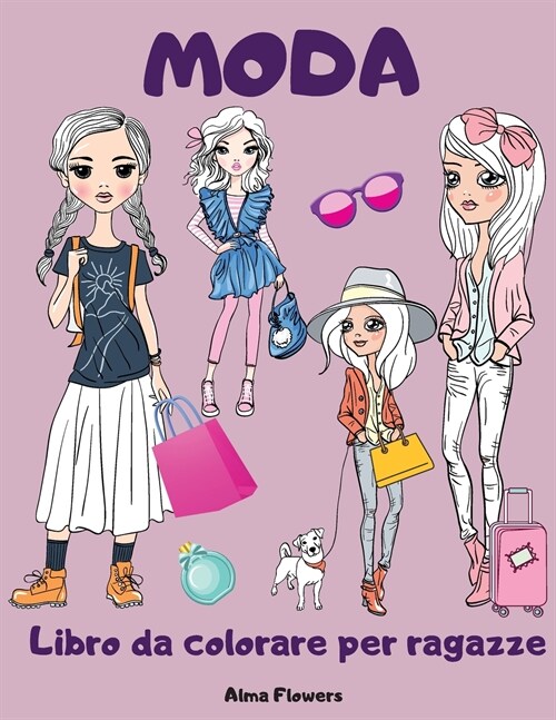 MODA Libro da colorare per ragazze (Paperback)