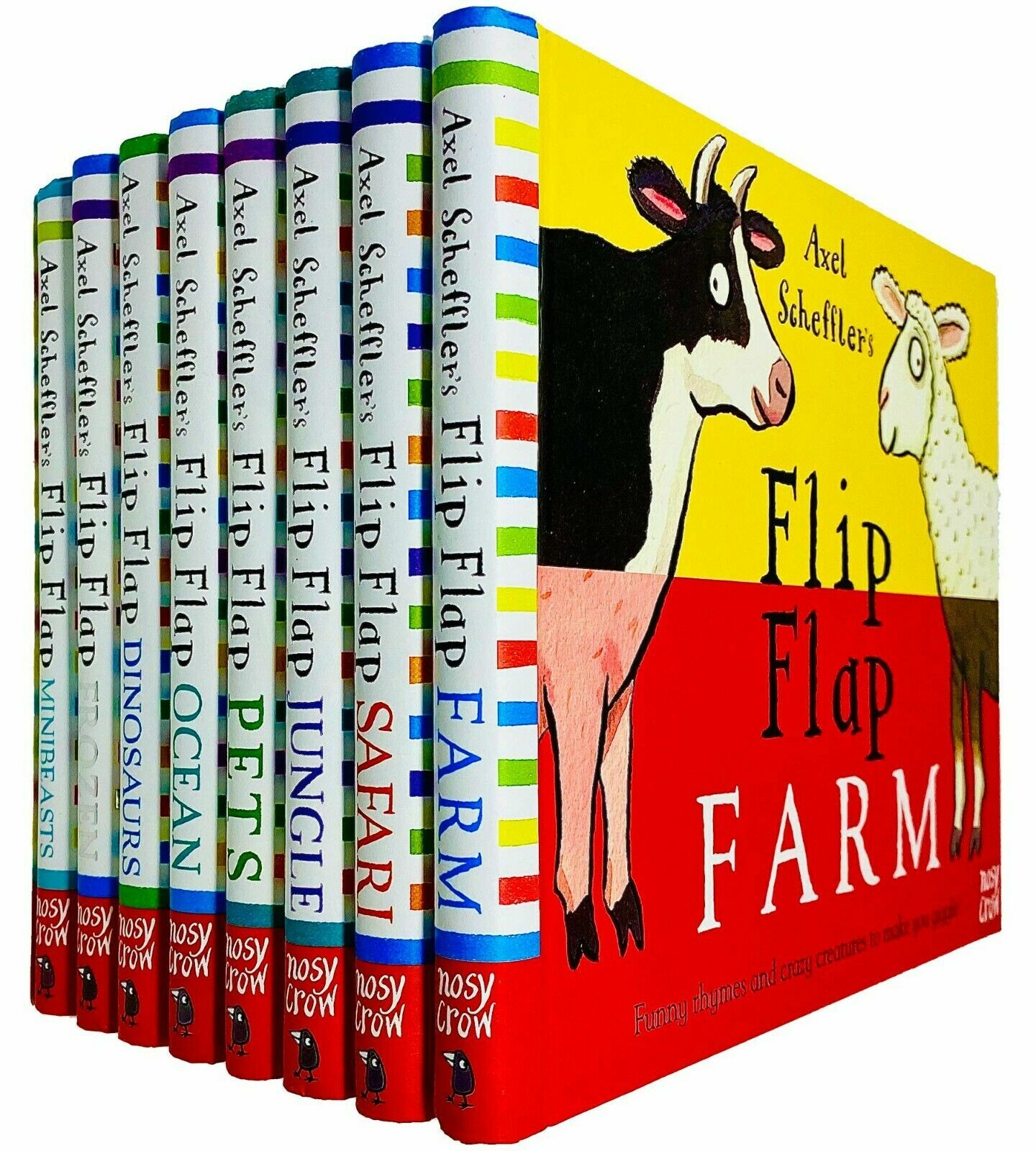 Axel Schefflers Complete Flip Flap Series 8 Books Collection Set (Board Book 8권)