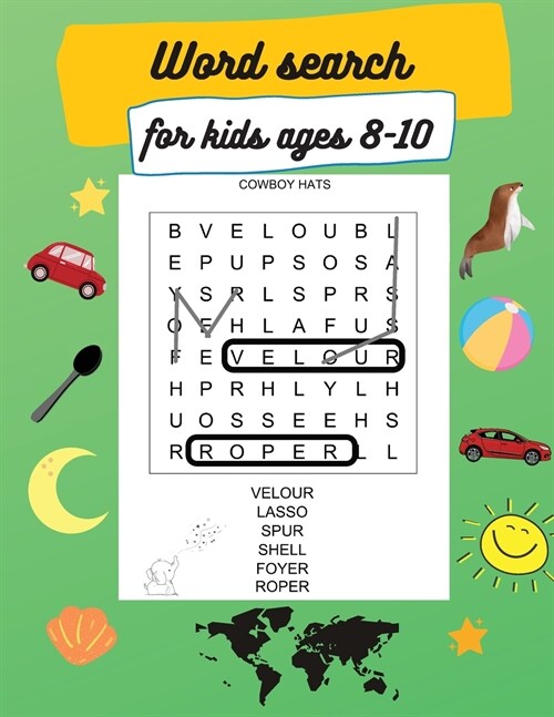 Word search for kids ages 8-10: Learn Vocabulary, Large Print 8.5 x 11, Activity Book for Kids (Paperback)