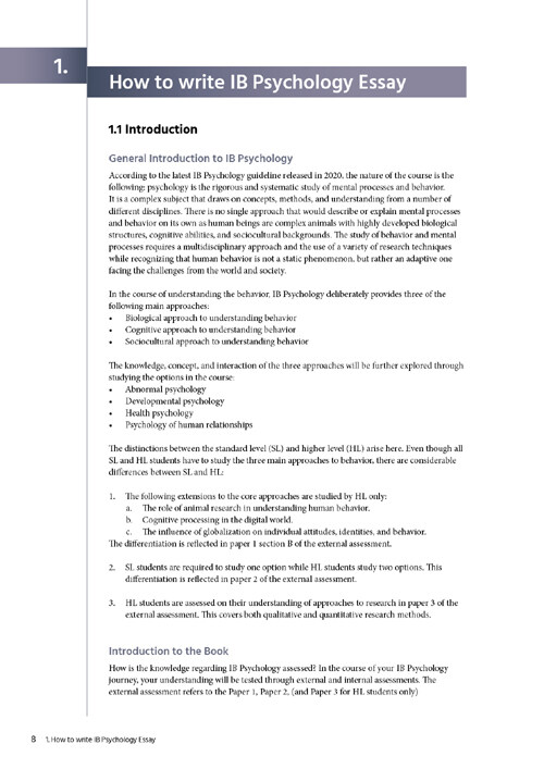 ib extended essay psychology guidelines