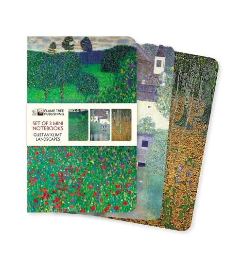 Klimt Landscapes Set of 3 Mini Notebooks (Notebook / Blank book)