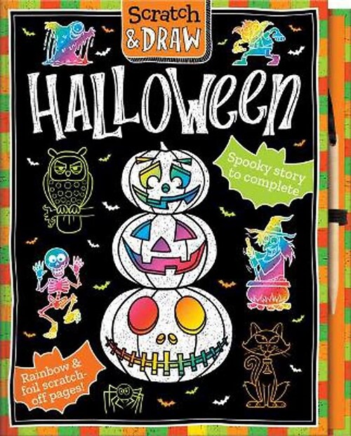 Scratch and Draw Halloween (Hardcover)