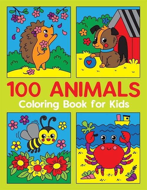 알라딘 100 ANIMALS Coloring Book for Kids (Paperback)