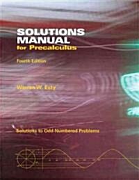 Solutions Manual for Precalculus (Paperback, 4)