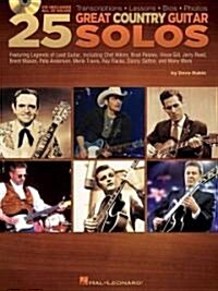 25 Great Country Guitar Solos (Paperback, Compact Disc)