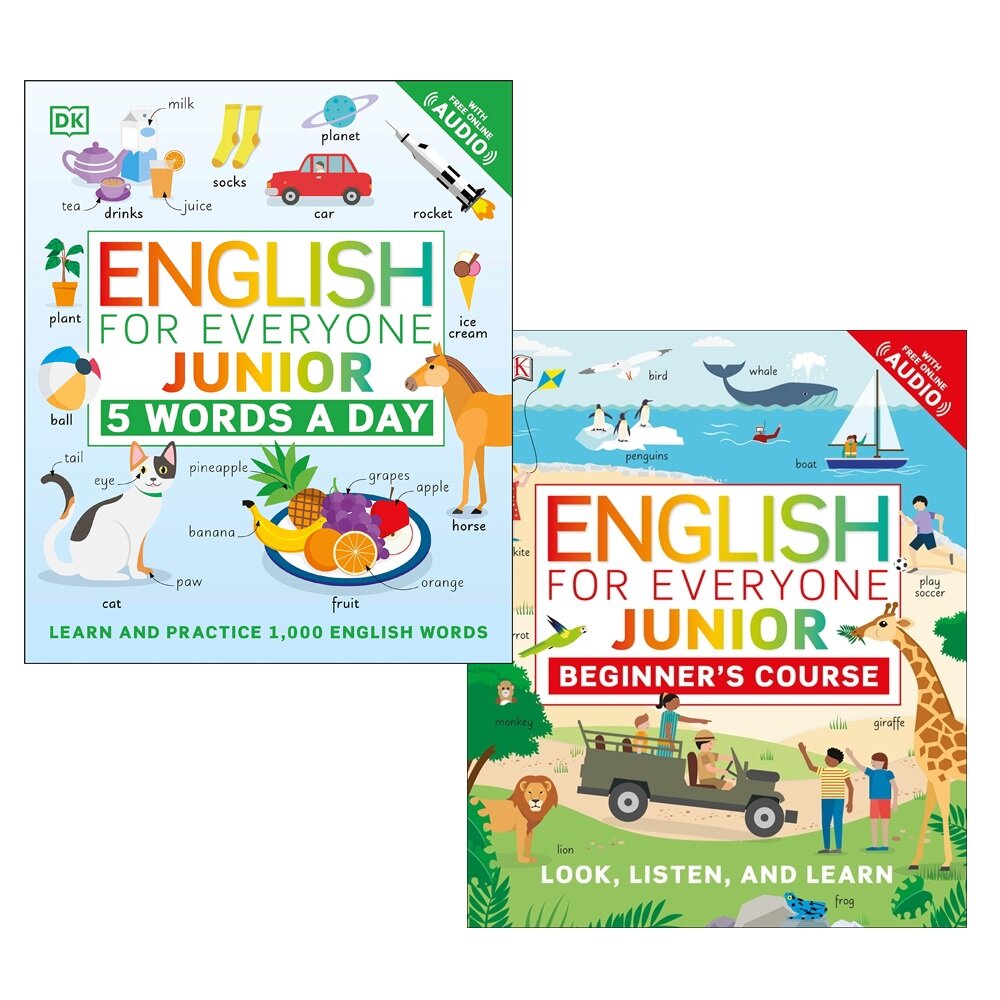 DK English for Everyone Junior: Beginners Course + 5 Words a Day (Paperback 2권 + Free Online Audio)