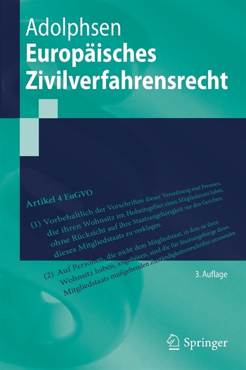 Europ?sches Zivilverfahrensrecht (Paperback, 3, 3. Aufl. 2021)