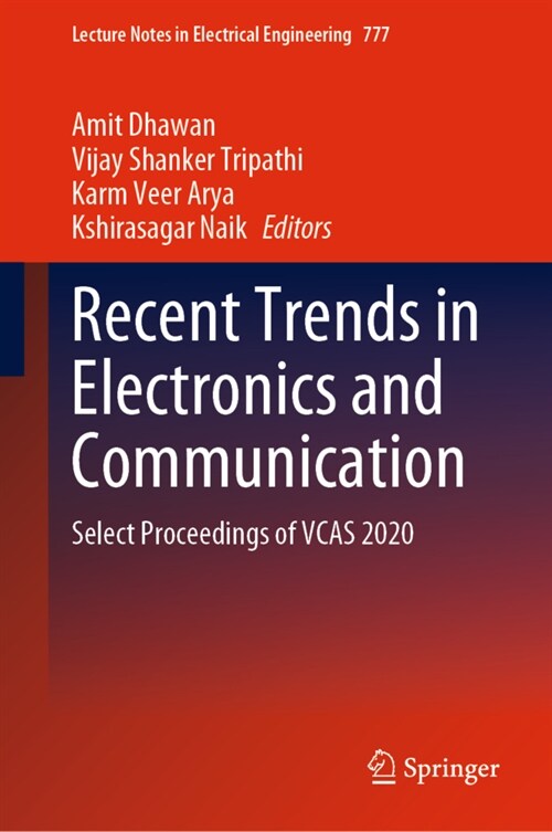 Recent Trends in Electronics and Communication: Select Proceedings of Vcas 2020 (Hardcover, 2022)