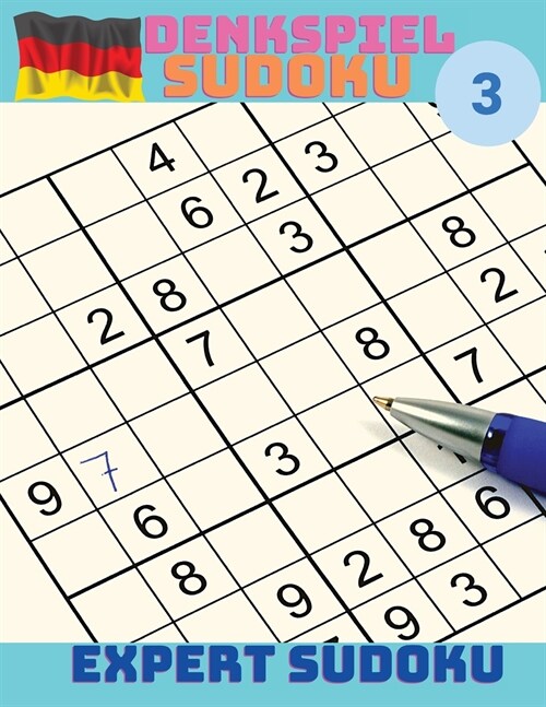 Denkspiel - Sudoku: Hard Sudoku Puzzle Buch Band 3 (Paperback)