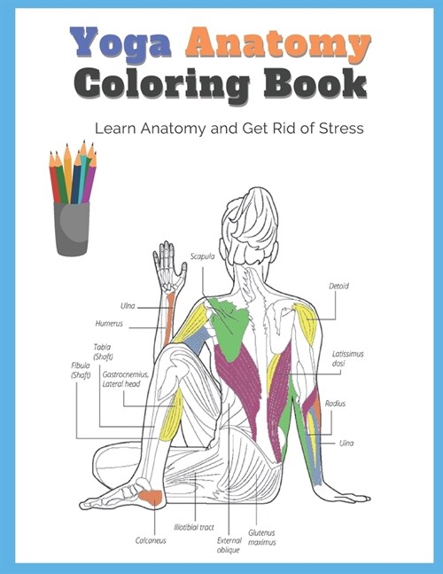 Yoga Anatomy Coloring Book: Learn Anatomy and Get Rid of Stress (Paperback)