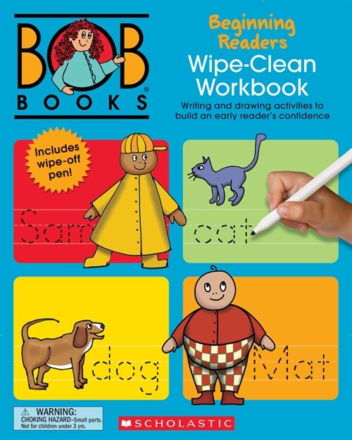 Bob Books - Wipe-Clean Workbook: Beginning Readers Phonics, Ages 4 and Up, Kindergarten (Stage 1: Starting to Read) (Paperback)