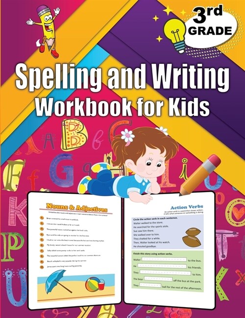 3rd Grade Spelling and Writing Workbook for Kids: Spelling & Writing Educational Workbook for 3rd Grade (Paperback)