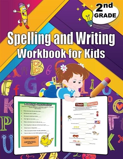 2nd Grade Spelling and Writing Workbook for Kids: Spelling & Writing Educational Workbook for 2nd Grade (Paperback)