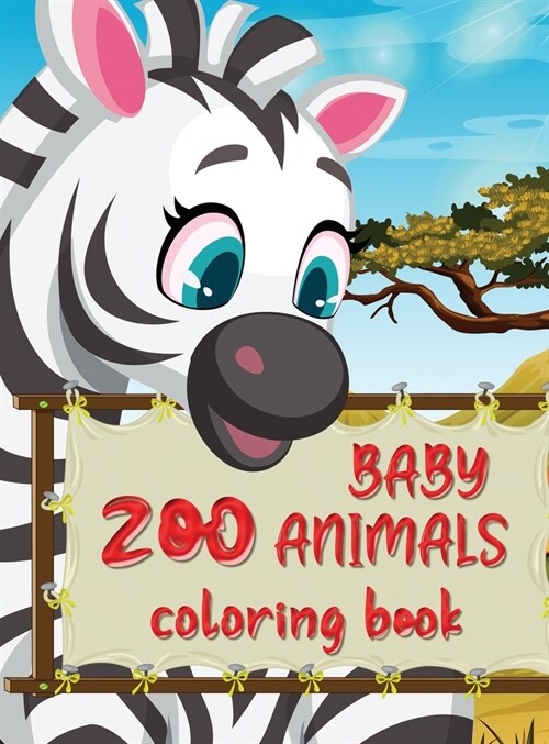 Zoo animals coloring book: Amazing coloring book with jungle animal patterns made with professional graphics for girls, boys and beginners of all (Hardcover)