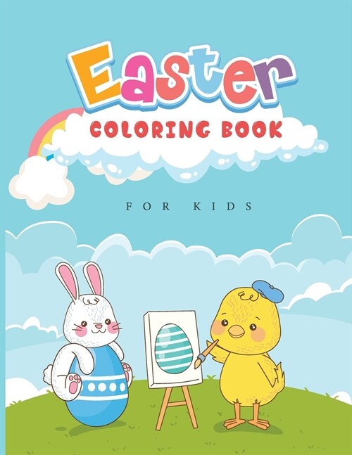 Easter Coloring Book for Kids: Coloring Book with Bunnies and Easter Eggs! (Paperback)