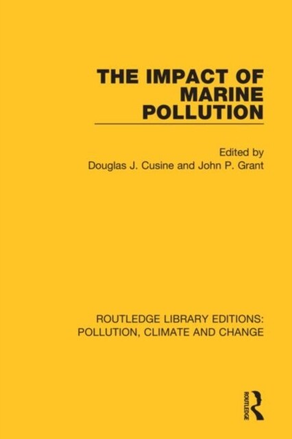 The Impact of Marine Pollution (Paperback, 1)