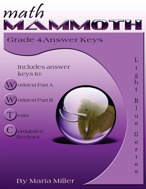 Math Mammoth Grade 4 Answer Keys (Paperback)