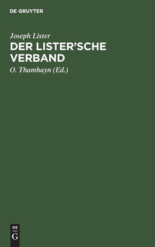 Der Listersche Verband (Hardcover, Reprint 2021)