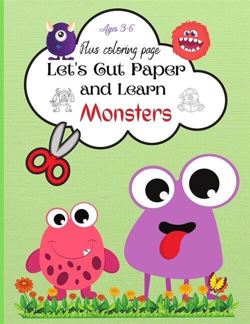 Lets Cut Paper and Learn: My Frist Funny Scissor Cutting Activity Practice Workbook For Toddlers Ages 3-6, (Paperback)