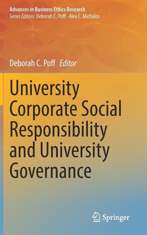 University Corporate Social Responsibility and University Governance (Hardcover, 2022)