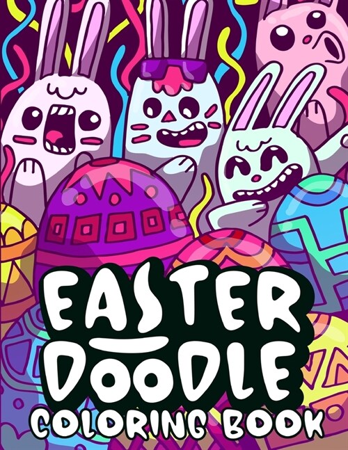 Easter coloring book Doodle: Easter kids book - Easter basket stuffers for kids (Paperback)