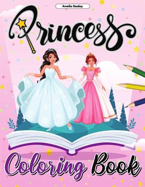 Princess Coloring Book for Kids: Enchanting Coloring Pages for Relaxation and Stress Relief (Paperback)