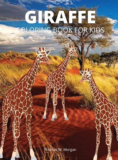 Giraffe Coloring Book for Kids: Children Activity Book for Boys, Girls and Kids Ages 3-8 with Gentle and Cute Giraffes in Zentangle Doodle Patterns - (Hardcover)