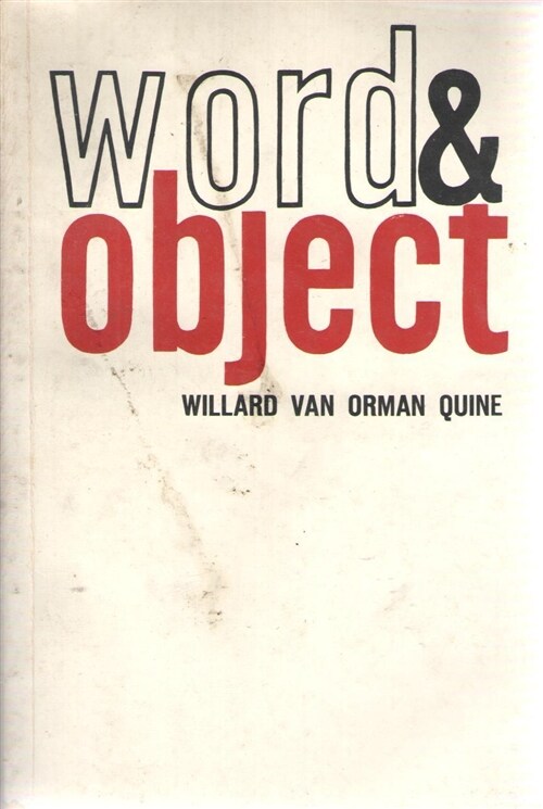 [중고] W. V. O. Quine: Word & Object (영인본) (Paperback)
