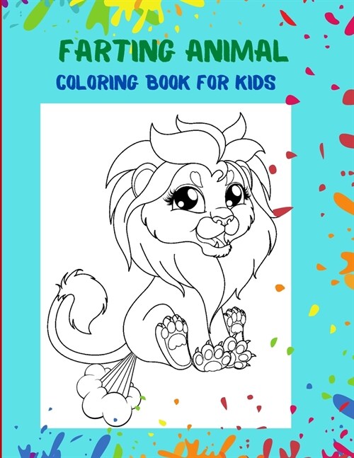 Farting Animals Coloring Book for Kids: Funny Coloring Book for Kids (Paperback)