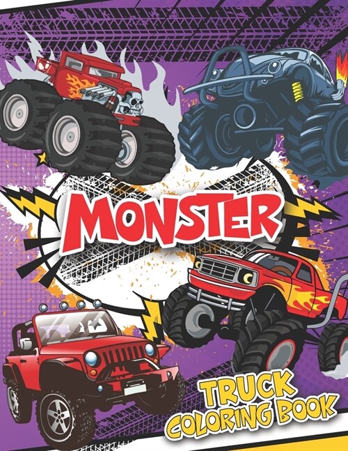 Monster Truck Coloring Book: Color Changing Monster truck book for Kids Ages 2 and Up (Paperback)