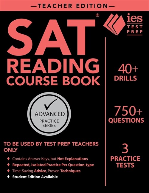 SAT Reading Course Book: Teacher Edition (Paperback)
