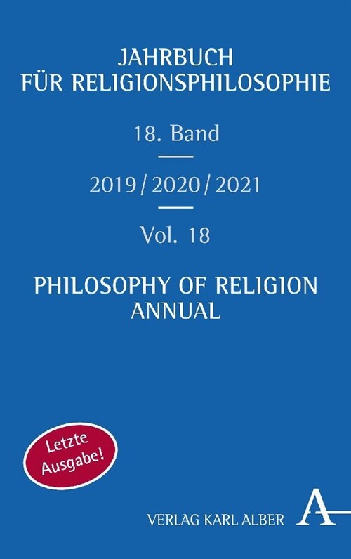 Jahrbuch Fur Religionsphilosophie (Paperback)