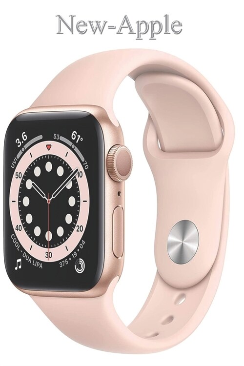 New-Apple: Watch Series 6 (GPS, 40mm) - Gold Aluminum Case with Pink Sand Sport Band (Paperback)