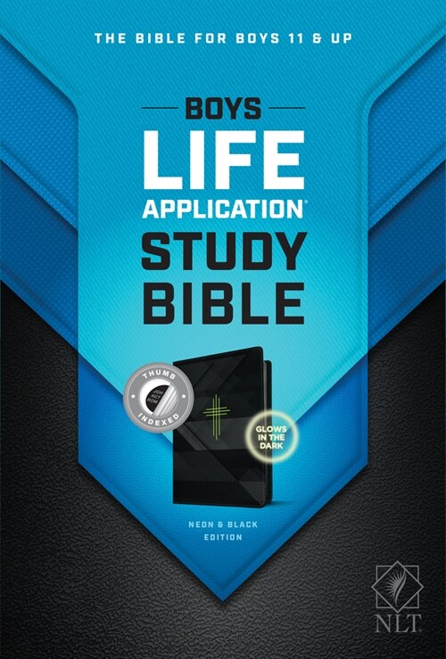 NLT Boys Life Application Study Bible, Tutone (Leatherlike, Neon/Black, Indexed) (Imitation Leather)