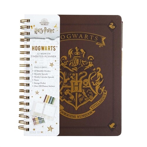 Harry Potter: Hogwarts 12-Month Undated Planner: (Harry Potter School Planner School, Harry Potter Gift, Harry Potter Stationery, Undated Planner) (Hardcover)