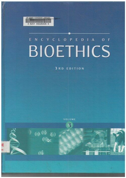 [중고] Encyclopedia of Bioethics (Hardcover, 3rd, Subsequent)