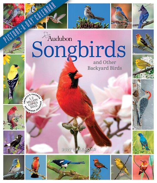 Audubon Songbirds and Other Backyard Birds Picture-A-Day Wall Calendar 2022: Your Daily Sighting of Songsters That Bring Color, Joy, and Sweet Melodie (Wall)