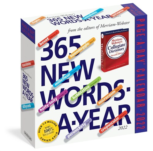 365 New Words-A-Year Page-A-Day Calendar 2022: For Students, Writers, Crossword Fanatics and Lovers of Language (Daily)