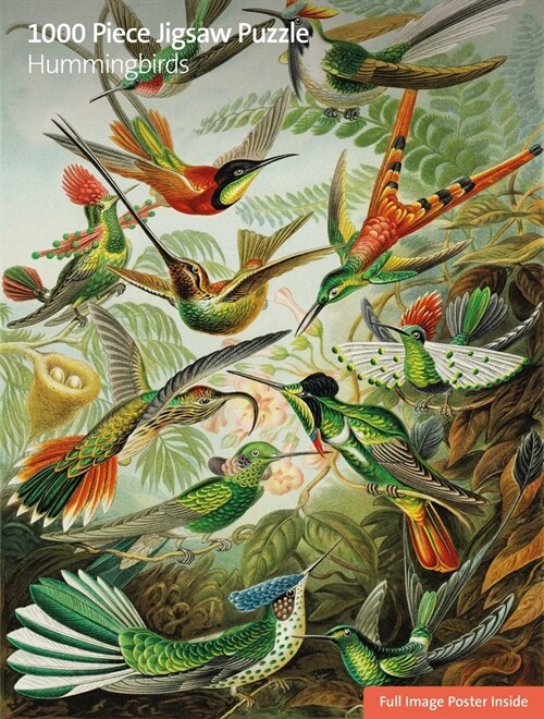 Adult Sustainable Jigsaw Puzzle V&A: Humming Birds : 1000-pieces. Ethical, Sustainable, Earth-friendly. (Jigsaw)