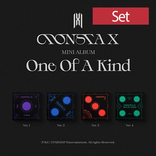 [중고] [SET] 몬스타엑스 - 미니 ONE OF A KIND [1+2+3+4 Ver.]