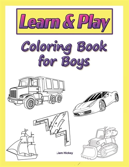Coloring Book for Boys (Paperback)