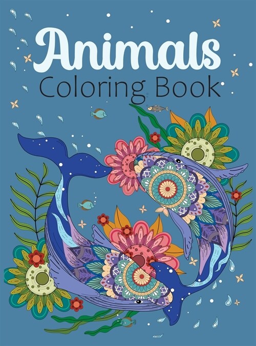 Animals Adult Coloring Book (Hardcover)