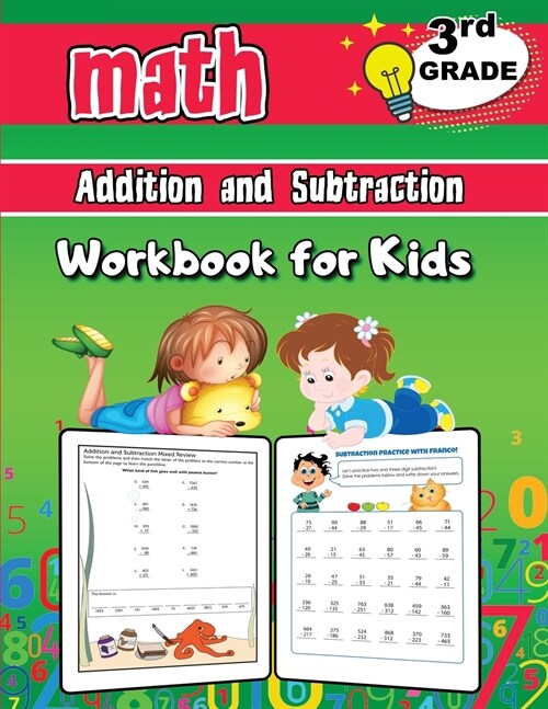 Addition and Subtraction Math Workbook for Kids - 3rd Grade: Grade 3 Activity Book, Third Grade Math Workbook, Fun Math Books for 3rd Grade (Paperback)