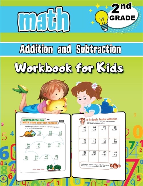 Addition and Subtraction Math Workbook for Kids - 2nd Grade: Grade 2 Activity Book, Second Grade Math Workbook, Fun Math Books for 2nd Grade (Paperback)