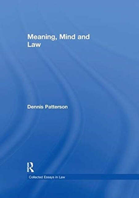 Meaning, Mind and Law (Paperback, 1)