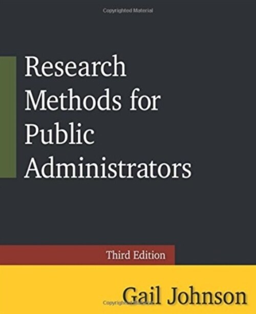 Research Methods for Public Administrators : Third Edition (Hardcover, 3 ed)