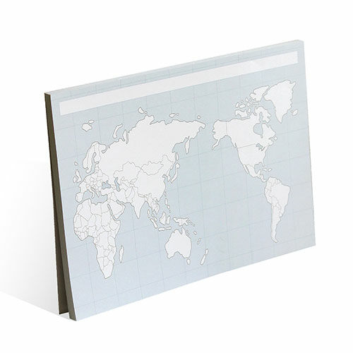 세계지도 : 혼자공부 지도 메모패드 (50매)