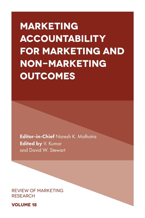 Marketing Accountability for Marketing and Non-Marketing Outcomes (Hardcover)